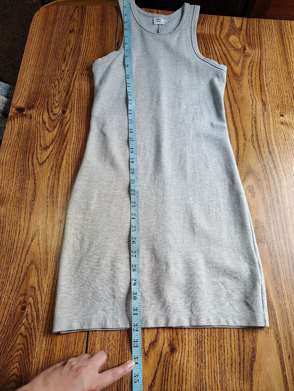 Sunday Best By Aritzia Bodycon Mini Dress Sleeveless Women's Light Grey XS. - Picture 10 of 13